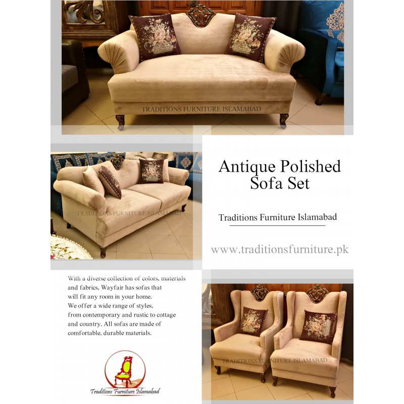 Sofa with Antique Finish Traditions Furniture Islamabad