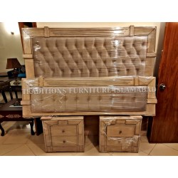 King Size Bedroom Set With Antique Polish