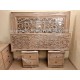 Back Lit King Size Bedroom Set With Antique Polish