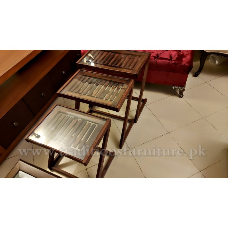 Sheesham Nested Tables Set of 3 - Traditions Furniture Islamabad