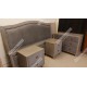 High Quality Finished, Fully Upholstered Bed Set