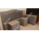 High Quality Finished, Fully Upholstered Bed Set